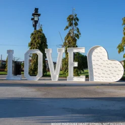 Traditional Wood Marquee "LOVE"