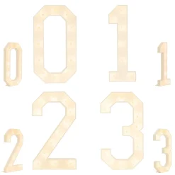 Traditional Wood Marquee Numbers & Symbols