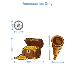 Treasure Hunt Foam Core Birthday Backdrop Kit by PopScene™