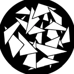 Triangles 2 - Stock Gobo for Gobo Light Projectors - Choose your size!