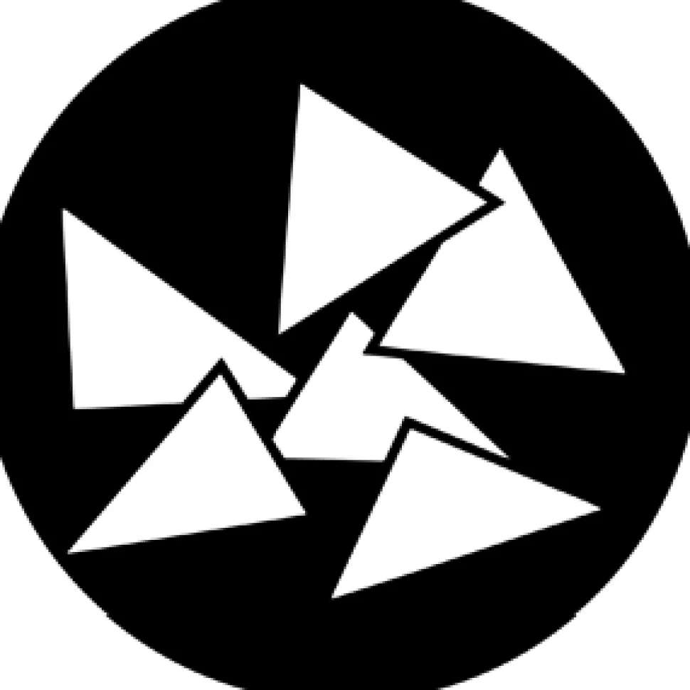 Triangles - Stock Gobo for Gobo Light Projectors - Choose your size!
