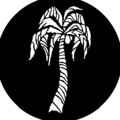 Tropical Palm - Stock Gobo for Gobo Light Projectors - Choose your size!