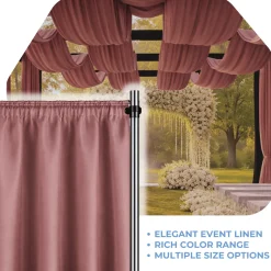 Tuscany La Petite France Curtain Panel w/ 4" Rod Pocket - 118" Wide - Many Size Options