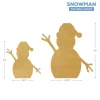 Two Ball Wood Snowman - Choose your Size