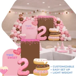 Two Sweet Donut Theme Foam Core Backdrop Kit by PopScene™