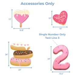 Two Sweet Donut Theme Foam Core Backdrop Kit by PopScene™