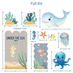 Under the Sea Foam Core Birthday Backdrop Kit by PopScene™