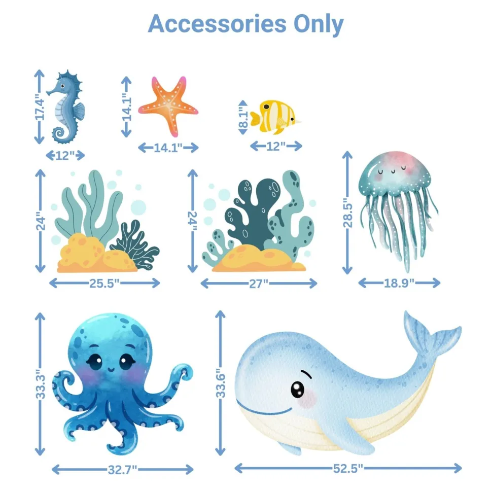 Under the Sea Foam Core Birthday Backdrop Kit by PopScene™