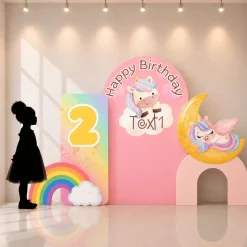 Unicorn Dream Foam Core Birthday Backdrop Kit by PopScene™