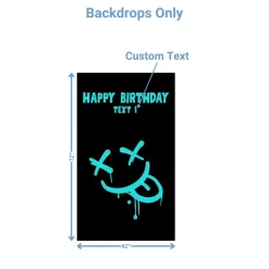 Urban Streetwear Foam Core Birthday Backdrop Kit by PopScene™