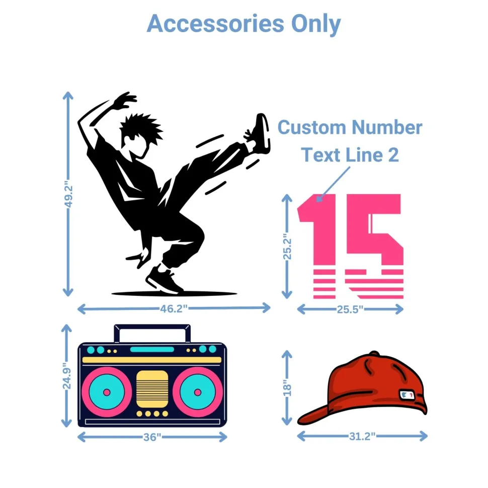Urban Streetwear Foam Core Birthday Backdrop Kit by PopScene™