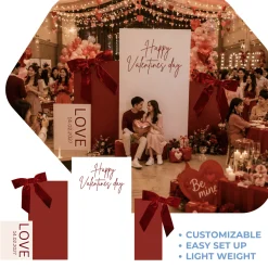 Valentines day 2 Foam Core Birthday Backdrop Kit by PopScene™
