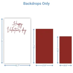 Valentines day 2 Foam Core Birthday Backdrop Kit by PopScene™
