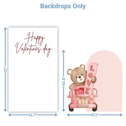 Valentines day 3 Foam Core Birthday Backdrop Kit by PopScene™