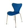 Velour Side Chair - Blue