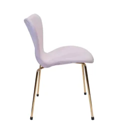 Velour Side Chair - Pink