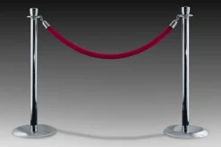 Velour Stanchion Roping W/ Hook Ends - Variety of Finishes and Colors