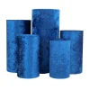 Velvet Covers for Metal Cylinder Pedestal Stands 5 pcs/set - Royal Blue
