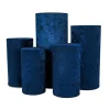 Velvet Covers for Metal Cylinder Pedestal Stands 5 pcs/set - Navy Blue