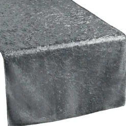 Velvet Table Runner - Charcoal