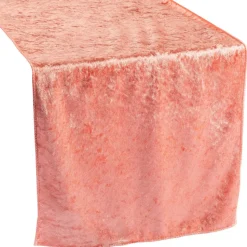 Velvet Table Runner - Coral