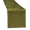 Velvet Table Runner - Olive Green
