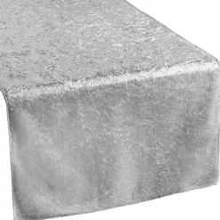 Velvet Table Runner - Silver