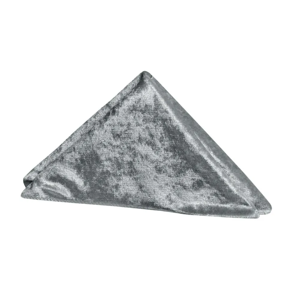 Velvet 20"x20" Linen Napkin - Charcoal - Packs of 10