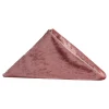 Velvet 20"x20" Linen Napkin - Dark Dusty Rose/Mauve - Packs of 10
