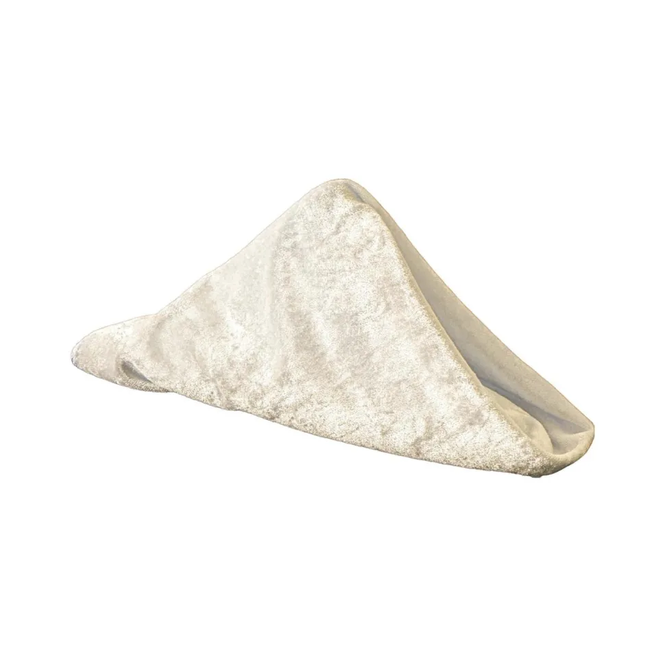 Velvet 20"x20" Linen Napkin - Ivory - Packs of 10