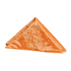 Velvet 20"x20" Linen Napkin - Orange - Packs of 10
