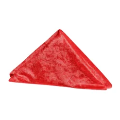 Velvet 20"x20" Linen Napkin - Red - Packs of 10