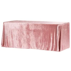 Velvet 90"x156" Rectangular Tablecloth - Dark Dusty Rose/Mauve
