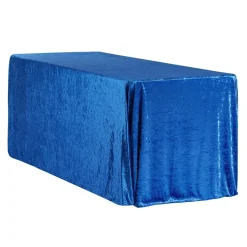 Velvet 90"x132" Rectangular Tablecloth - Royal Blue