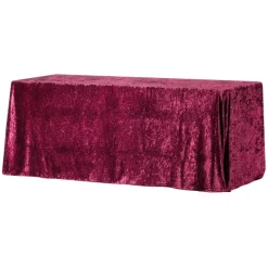 Velvet 90"x156" Rectangular Tablecloth - Magenta