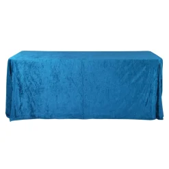 Velvet 90"x156" Rectangular Tablecloth - Dark Teal