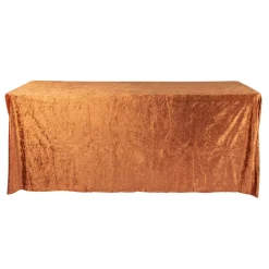 Velvet 90"x156" Rectangular Tablecloth - Terracotta
