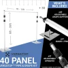 Versatop™ 2.0® - DELUXE-40 Panel Pipe and Drape Kit / Backdrop - 8-20 Feet Tall (Adjustable) Comes W/ 3 Piece Uprights for Maximum Height Adjustment