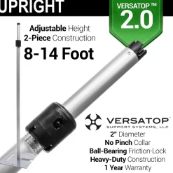 Versatop™ 2.0® - 1-Panel Pipe and Drape Kit / Backdrop - 8-14 Feet Tall (Adjustable)