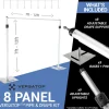 Versatop™ 2.0® - 8-Panel Pipe and Drape Kit / Backdrop - 7-12 Feet Tall (Adjustable)