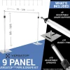 Versatop™ 2.0® - 9-Panel Pipe and Drape Kit / Backdrop - 9-16 Feet Tall (Adjustable)