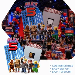 Video Games - Mario Foam Core Birthday Backdrop Kit by PopScene™