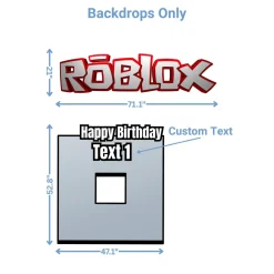 Video Games - Roblox Foam Core Birthday Backdrop Kit by PopScene™