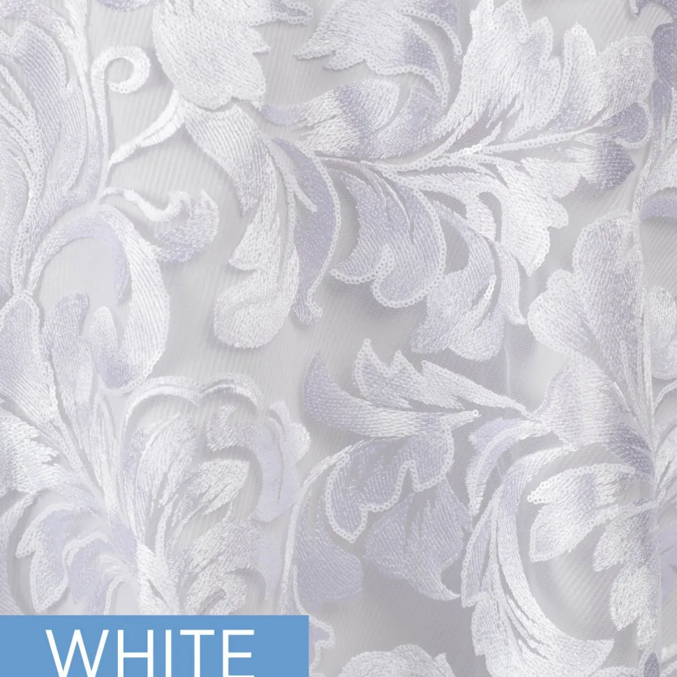Vienna Lace and Sequin Fabric by the Yard - 52"