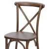 Vineyard Estate Cross Back Chair- Mark III - Dark Natural
