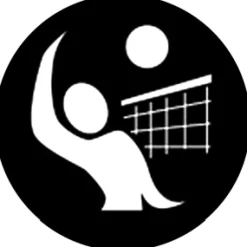 Volleyball 2 - Stock Gobo for Gobo Light Projectors - Choose your size!