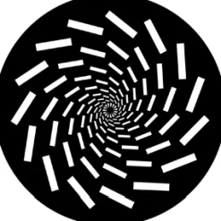 Vortex - Stock Gobo for Gobo Light Projectors - Choose your size!