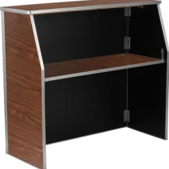 Walnut Laminate Foldable Bar - 4'