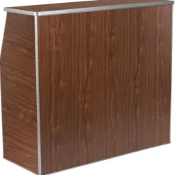 Walnut Laminate Foldable Bar - 4'