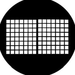 Warehouse Window - Stock Gobo for Gobo Light Projectors - Choose your size!